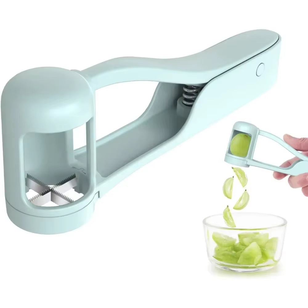 Effortless Fruit Slicing Made Fun: The Ultimate Grape and Cherry Tomato Cutter for Kids and Families