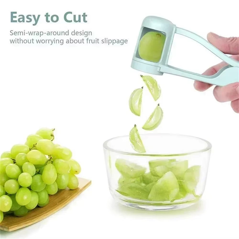 Effortless Fruit Slicing Made Fun: The Ultimate Grape and Cherry Tomato Cutter for Kids and Families