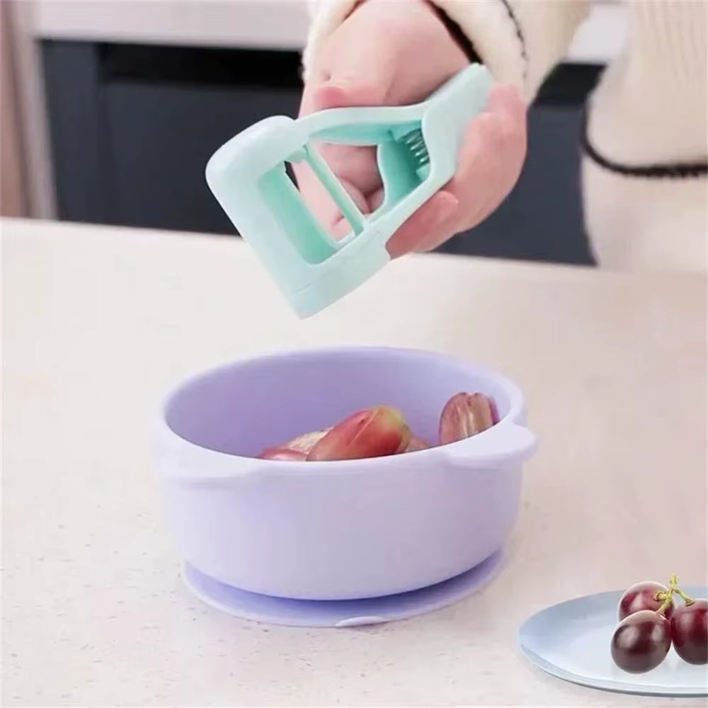 Effortless Fruit Slicing Made Fun: The Ultimate Grape and Cherry Tomato Cutter for Kids and Families